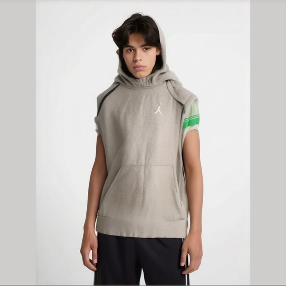 Jordan boys size large sweatshirt vest hooded - Picture 1 of 2